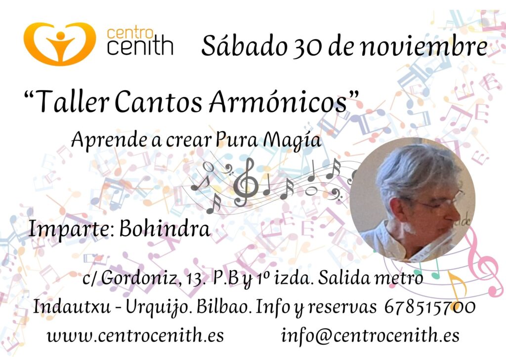 taller cantos armonicos bohindra centro cenith