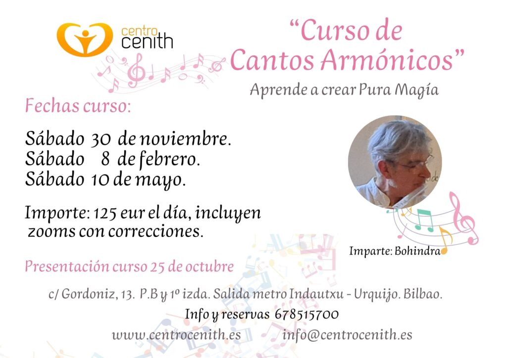 cantos armonicos bohindra centro cenith