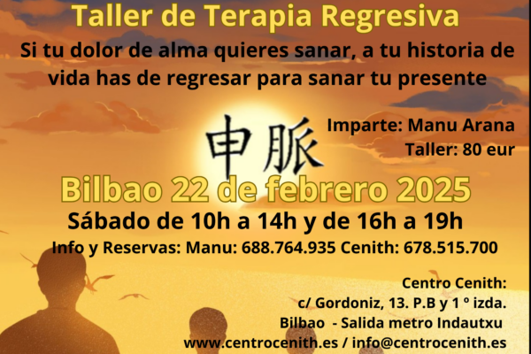 taller de terapia regresiva en Bilbao Centro Cenith